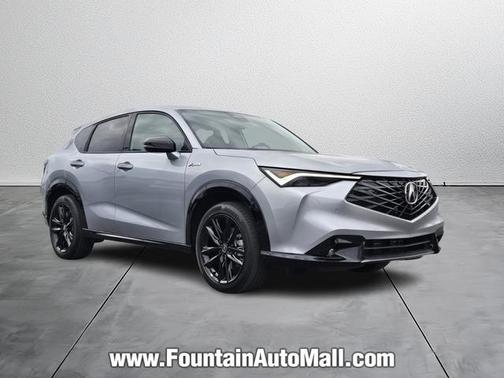 Solar Silver Metallic 2025 Acura ADX A-Spec Advance