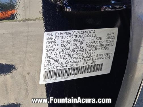 2026 Acura MDX Technology Package
