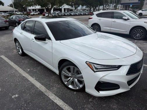 White 2023 Acura TLX Technology