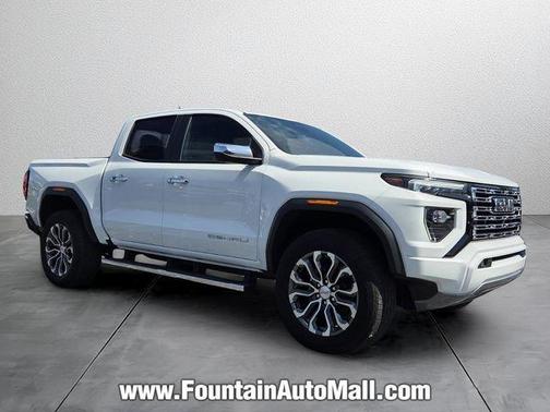 Summit White 2023 GMC Canyon Denali