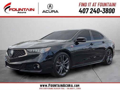 Crystal Black Pearl 2019 Acura TLX Technology & A-Spec