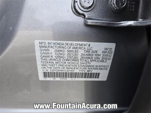 2026 Acura MDX Technology Package