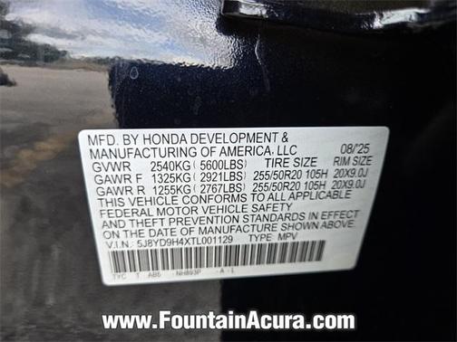 2026 Acura MDX Technology Package