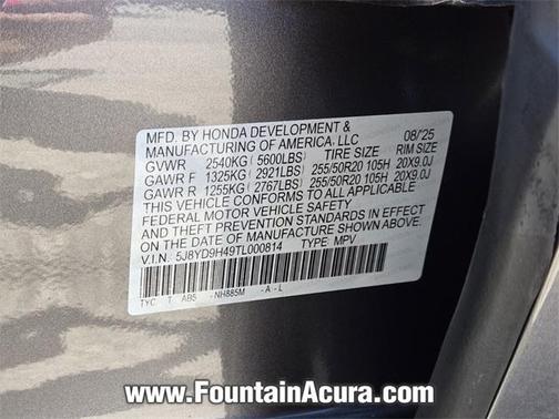 2026 Acura MDX Technology Package