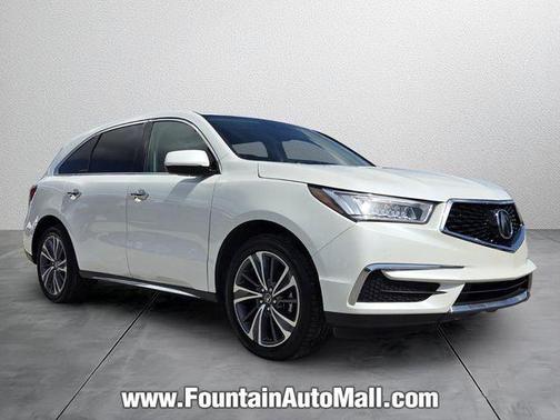 White Diamond Pearl 2019 Acura MDX 3.5L w/Technology Package