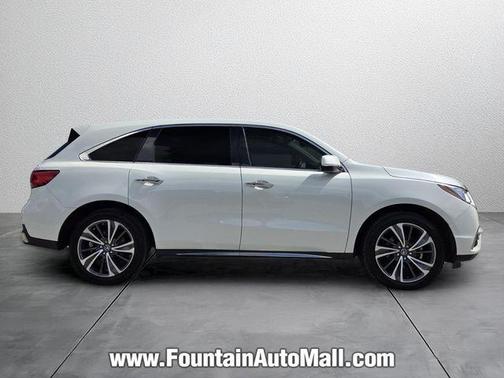 White Diamond Pearl 2019 Acura MDX 3.5L w/Technology Package