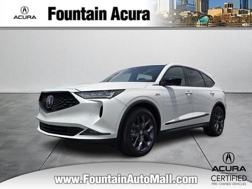 Platinum White Pearl 2023 Acura MDX A-Spec