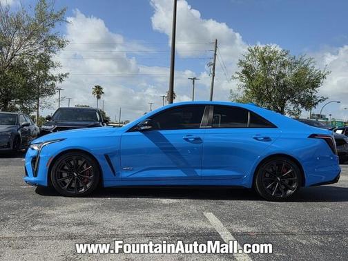 Electric Blue 2023 Cadillac CT4-V Blackwing