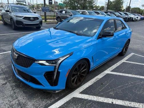 Electric Blue 2023 Cadillac CT4-V Blackwing