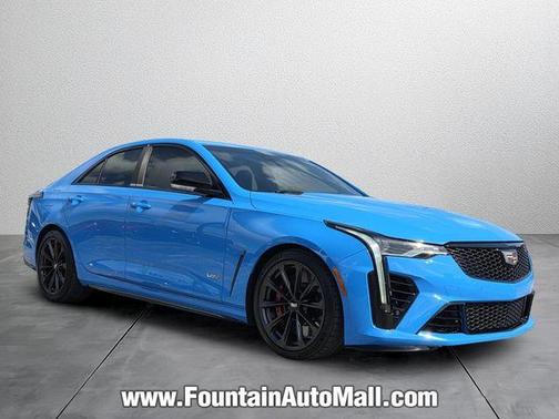 Electric Blue 2023 Cadillac CT4-V Blackwing