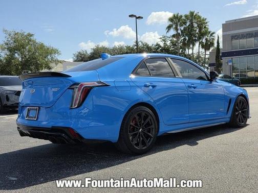 Electric Blue 2023 Cadillac CT4-V Blackwing