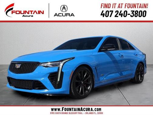 Electric Blue 2023 Cadillac CT4-V Blackwing