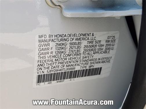 2026 Acura MDX Technology Package