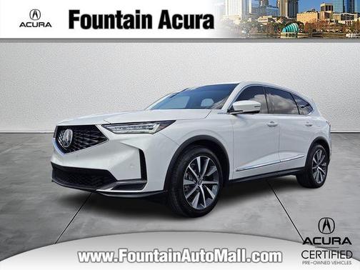 Platinum White Pearl 2025 Acura MDX Technology Package