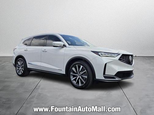 Platinum White Pearl 2025 Acura MDX Technology Package