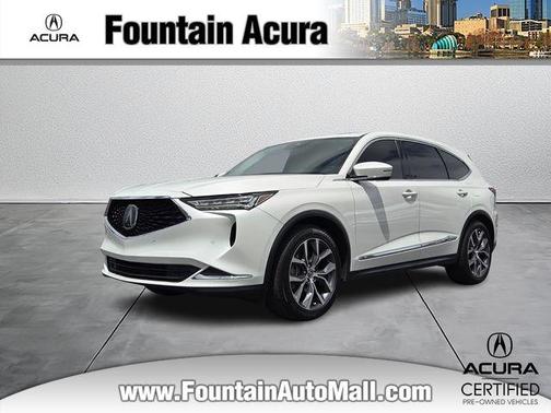 Platinum White Pearl 2024 Acura MDX Technology