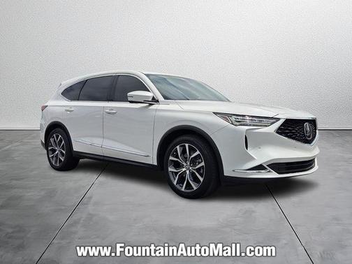 Platinum White Pearl 2024 Acura MDX Technology