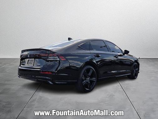 Crystal Black Pearl 2024 Honda Accord Hybrid Sport-L