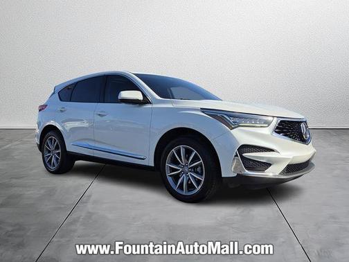 Platinum White 2020 Acura RDX Technology Package