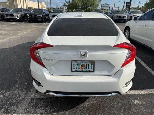 Platinum White Pearl 2020 Honda Civic EX-L