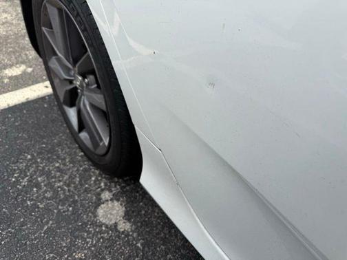 Platinum White Pearl 2020 Honda Civic EX-L