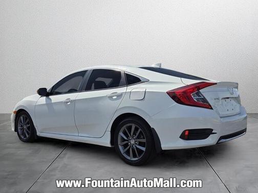 Platinum White Pearl 2020 Honda Civic EX-L
