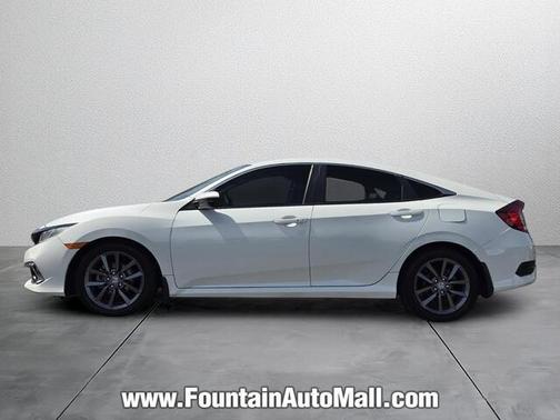 Platinum White Pearl 2020 Honda Civic EX-L