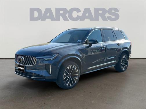 Denim Blue Metallic 2026 Volvo XC90 Plus, B6 AWD Gas (mild hybrid), Gasoline, Bright, 7 Seats