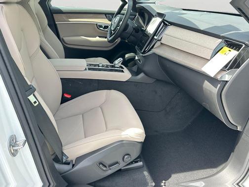 Crystal White Pearl 2026 Volvo XC90 Plug-In Hybrid Plus, T8 AWD, Electric/Gasoline, Bright, 7 Seats