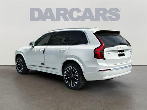 Crystal White Pearl 2026 Volvo XC90 Plug-In Hybrid Plus, T8 AWD, Electric/Gasoline, Bright, 7 Seats