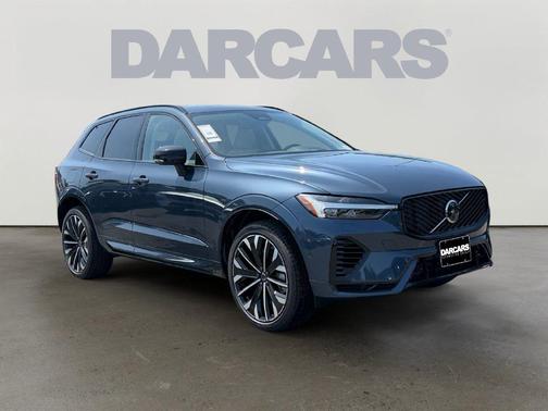 Denim Blue Metallic 2026 Volvo XC60 Plug-In Hybrid Ultra, T8 AWD Electric/Gasoline, Dark