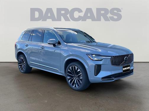 Vapour Grey Metallic 2026 Volvo XC90 Plus, B6 AWD Gas (mild hybrid), Gasoline, Bright, 6 Seats