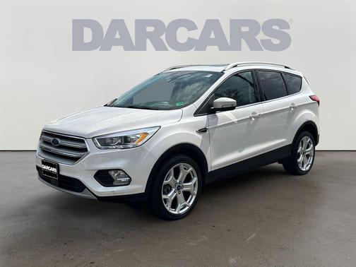 White Platinum Metallic Tri-Coat 2019 Ford Escape Titanium