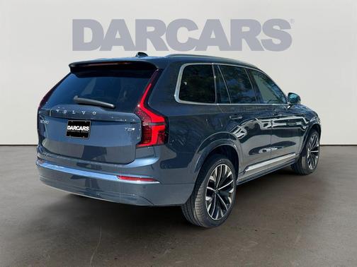 Denim Blue Metallic 2026 Volvo XC90 Plug-In Hybrid Plus, T8 AWD, Electric/Gasoline, Bright, 7 Seats