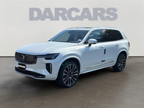 Crystal White Pearl 2026 Volvo XC90 Plus, B6 AWD Gas (mild hybrid), Gasoline, Bright, 7 Seats