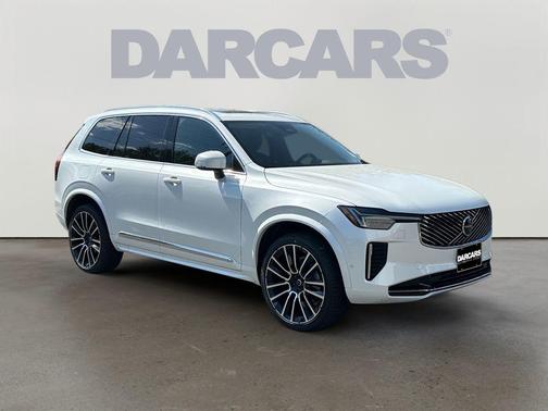Crystal White Pearl 2026 Volvo XC90 Plus, B6 AWD Gas (mild hybrid), Gasoline, Bright, 7 Seats