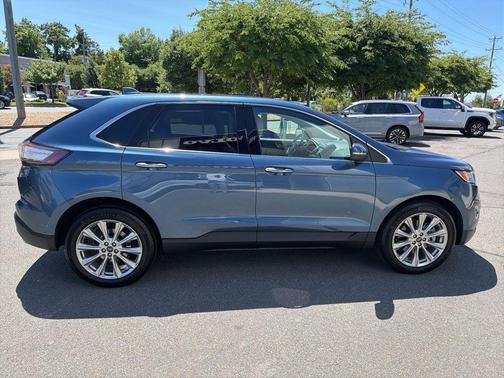 Blue Metallic 2018 Ford Edge Titanium