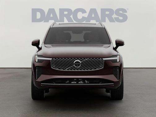 Mulberry Red Metallic 2026 Volvo XC90 Plus, B6 AWD Gas (mild hybrid), Gasoline, Bright, 7 Seats