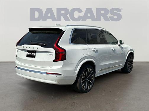Crystal White Pearl 2026 Volvo XC90 Plug-In Hybrid Plus, T8 AWD, Electric/Gasoline, Bright, 7 Seats