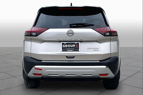 Champagne Silver Metallic/Super Black 2023 Nissan Rogue Platinum