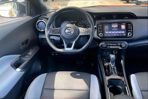 Monarch Orange Metallic/Super Black 2023 Nissan Kicks SR