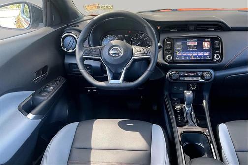 Monarch Orange Metallic/Super Black 2023 Nissan Kicks SR