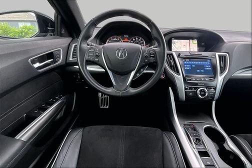 Crystal Black Pearl 2018 Acura TLX Technology