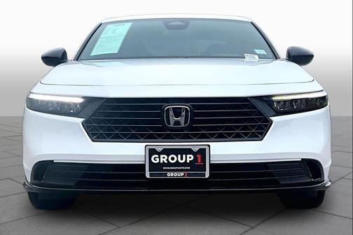 Platinum White Pearl 2025 Honda Accord Hybrid Sport-L