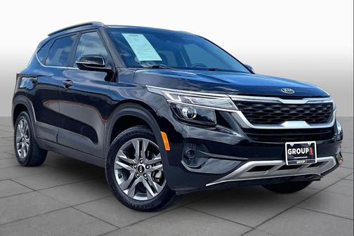 Cherry Black 2021 Kia Seltos S
