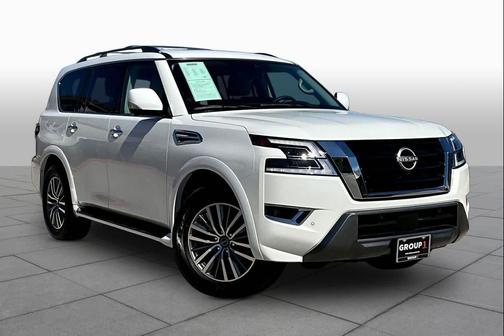 Aspen White Tricoat 2023 Nissan Armada SL 2WD