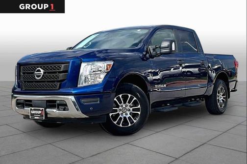 Deep Blue Pearl Metallic 2022 Nissan Titan SV
