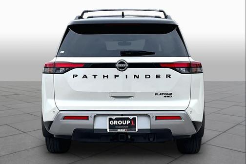 Pearl White Tricoat/Super Black 2023 Nissan Pathfinder Platinum 4WD