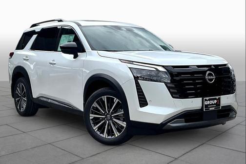 White 2026 Nissan Pathfinder Platinum