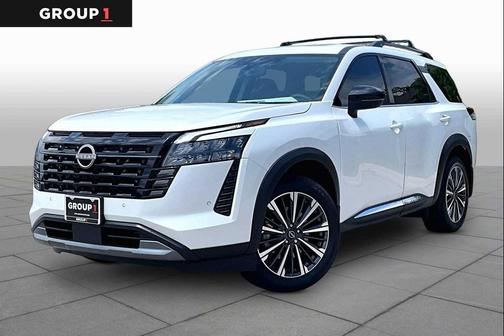 White 2026 Nissan Pathfinder Platinum